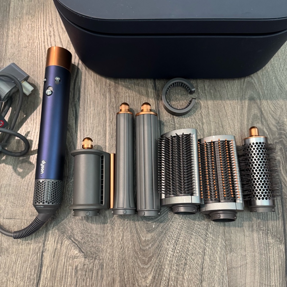 Dyson airwrap Blue and Copper Hair Styling Set long compete set multi styler - Picture 4 of 16